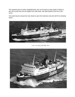 full size printed plan semi scale 1 to 150 train/car/passenger ferry "sealink vortigern" suitable for radio control