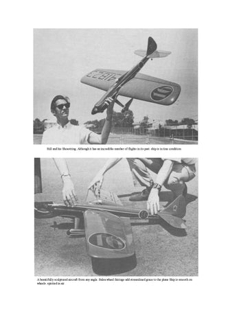 full size printed plan nostalgic 30 semi-scale controline stunt "shoestring" w/s 57"  engine .3