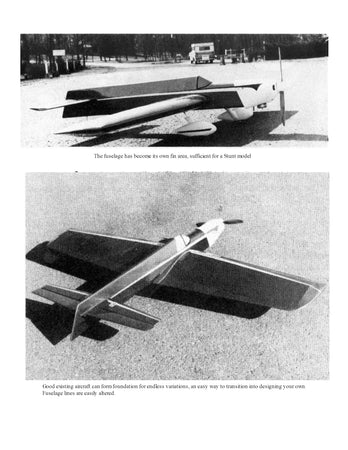 full size printed plan vintage 1976 .35-.46 control line stunter squirrel how to build something different,