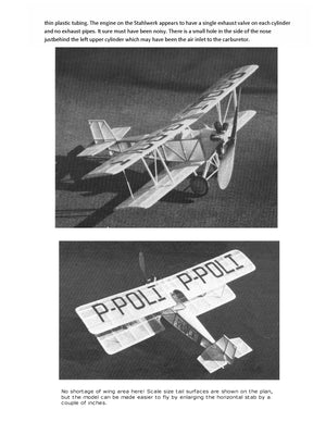 full size printed plans peanut scale " stahlwerk mark ms-iib" obscure airplanes intrigue me