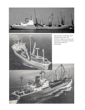 full size printed scale drawing scale 1:192 cargo ship with heavy lifting "stratheden" suitable for radio control