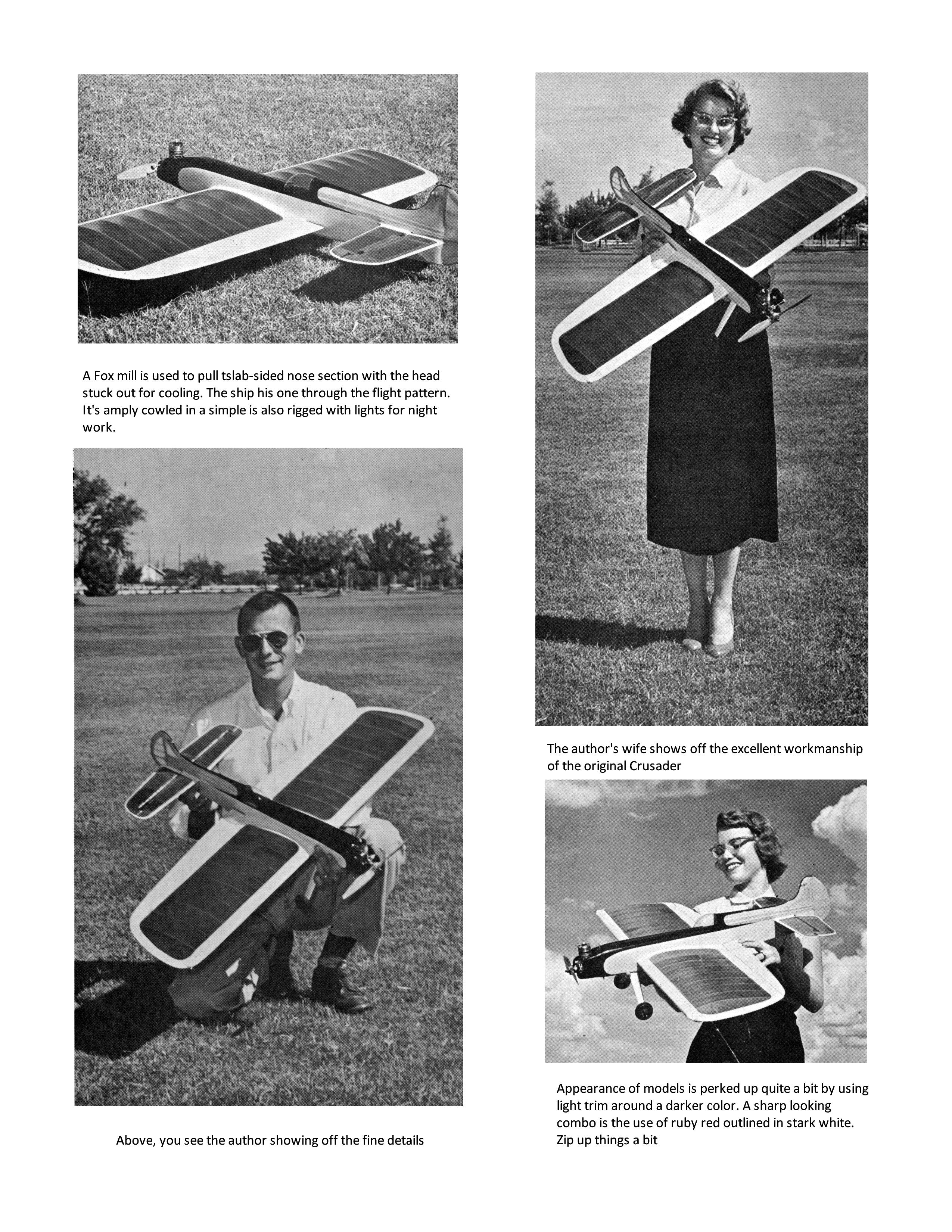 full size printed plans  vintage plan 1959 control line stunt crusader  "i wish i could do that?" you can!
