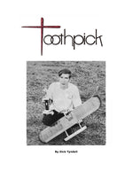 full size printed plan & building notes combat **toothpick** wingspan 42"  engine .36