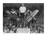 full size printed plan vintage 1962 control line stunt with flaps "tucker special" best stunt design of the year