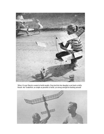 full size printed plan vintage 1958 free flight  wingspan 35”  engine .049 "tenderfoot" wonderful trainer. you can build it.