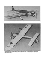 full size printed plan vintage 1968 control line semi-scale stunt focke wulf "fw 190"