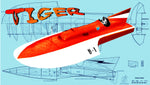 build a scale 1 1/2"=1' for radio control  l 44" tiger hydroplane full size printed plan