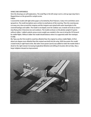 full size printed plans peanut scale "tipsy nipper" in a contest you perhaps will get some more scale points