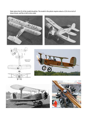 full size printed plans peanut scale " udet u-12a 'flamingo' " the original model fly’s quite well