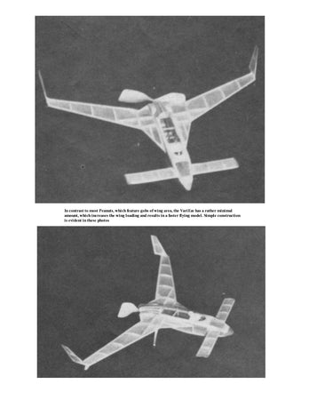 full size printed plans peanut scale "vari eze" most stable peanut i've flown