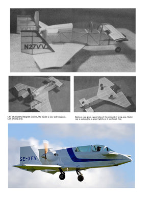 full size printed plans peanut scale " vari viggen " excellent flier. guaranteed to cause heads to turn