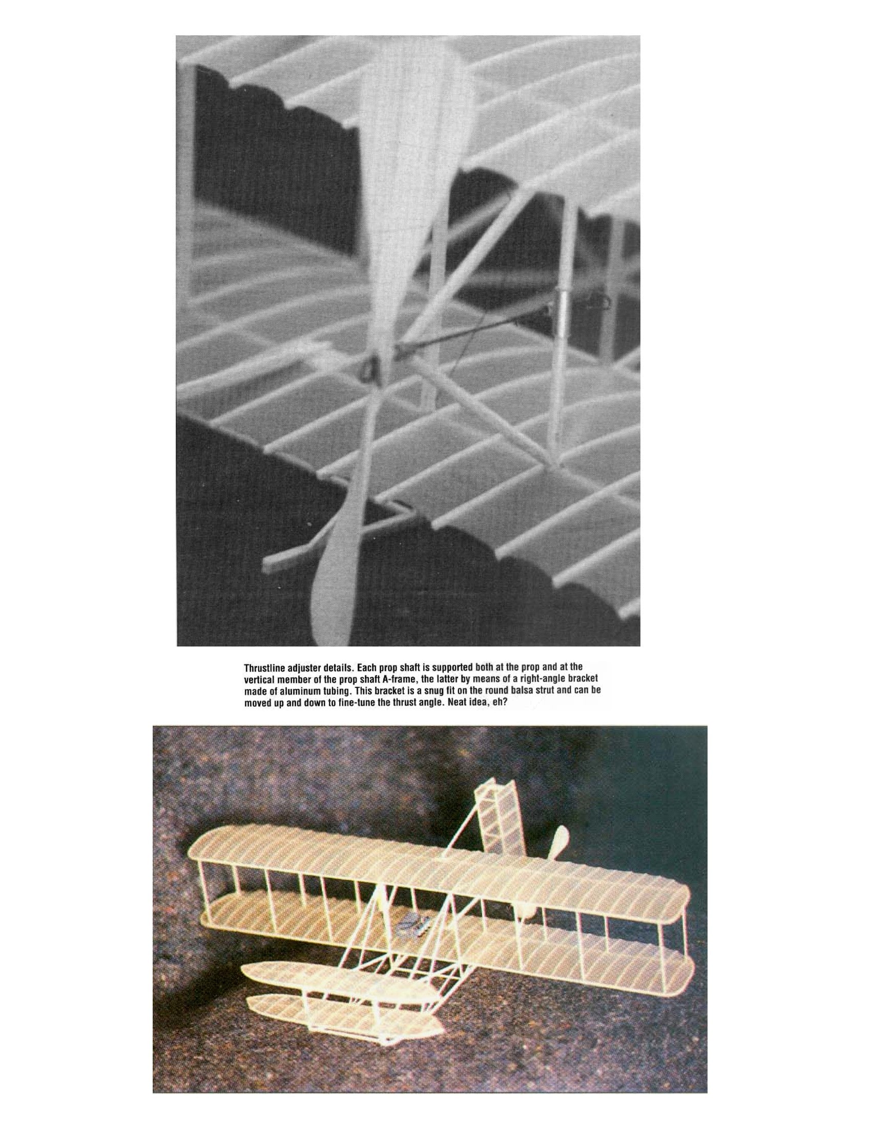 full size printed plans peanut scale "wright flyer no.3" structure is actually quite simple