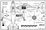 full size printed plan semi-scale lockheed xfv-1plane that takes off vertically.