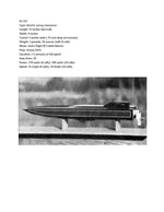 full size printed plan easy foam and wood electric catamaran 25" “xs cat” for radio control