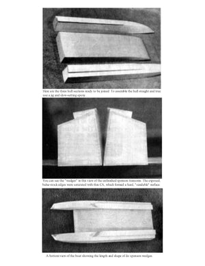 full size printed plan easy foam and wood electric catamaran 25" “xs cat” for radio control