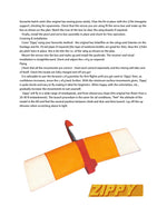 full size printed plan  slope soarer for radio control 'zippy' 36” wingspan