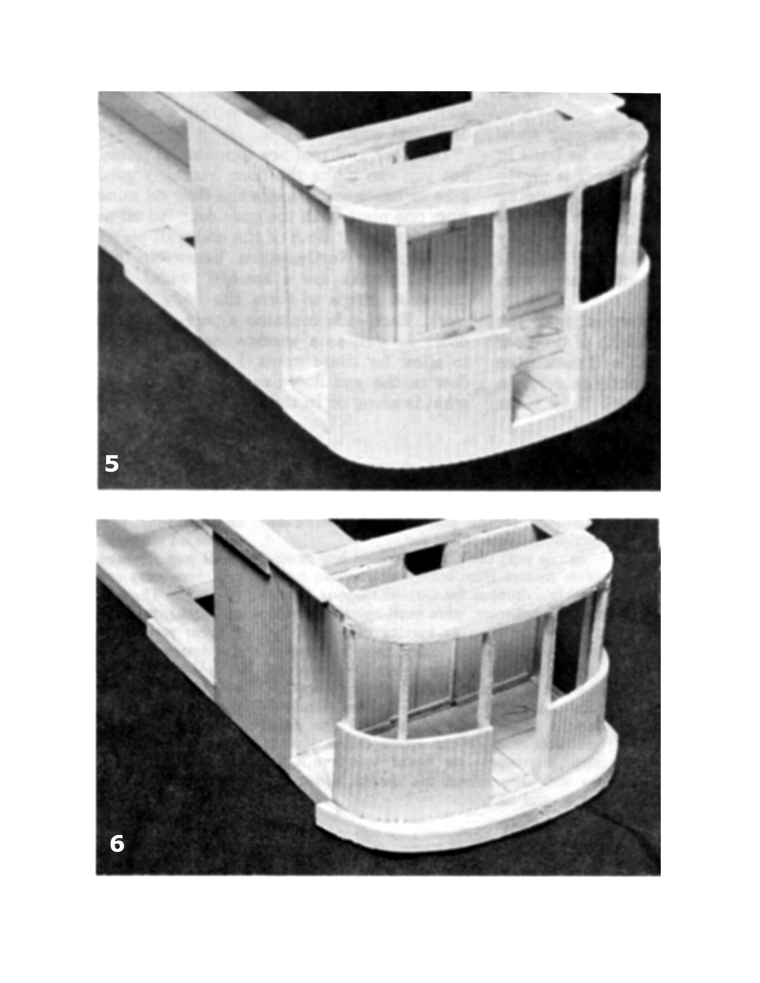 full size printed plan 'o' gauge box motor express car build an all-wood-trolley