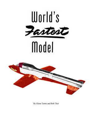full size printed plan control line jet speed b.j. vi worlds fastest model
