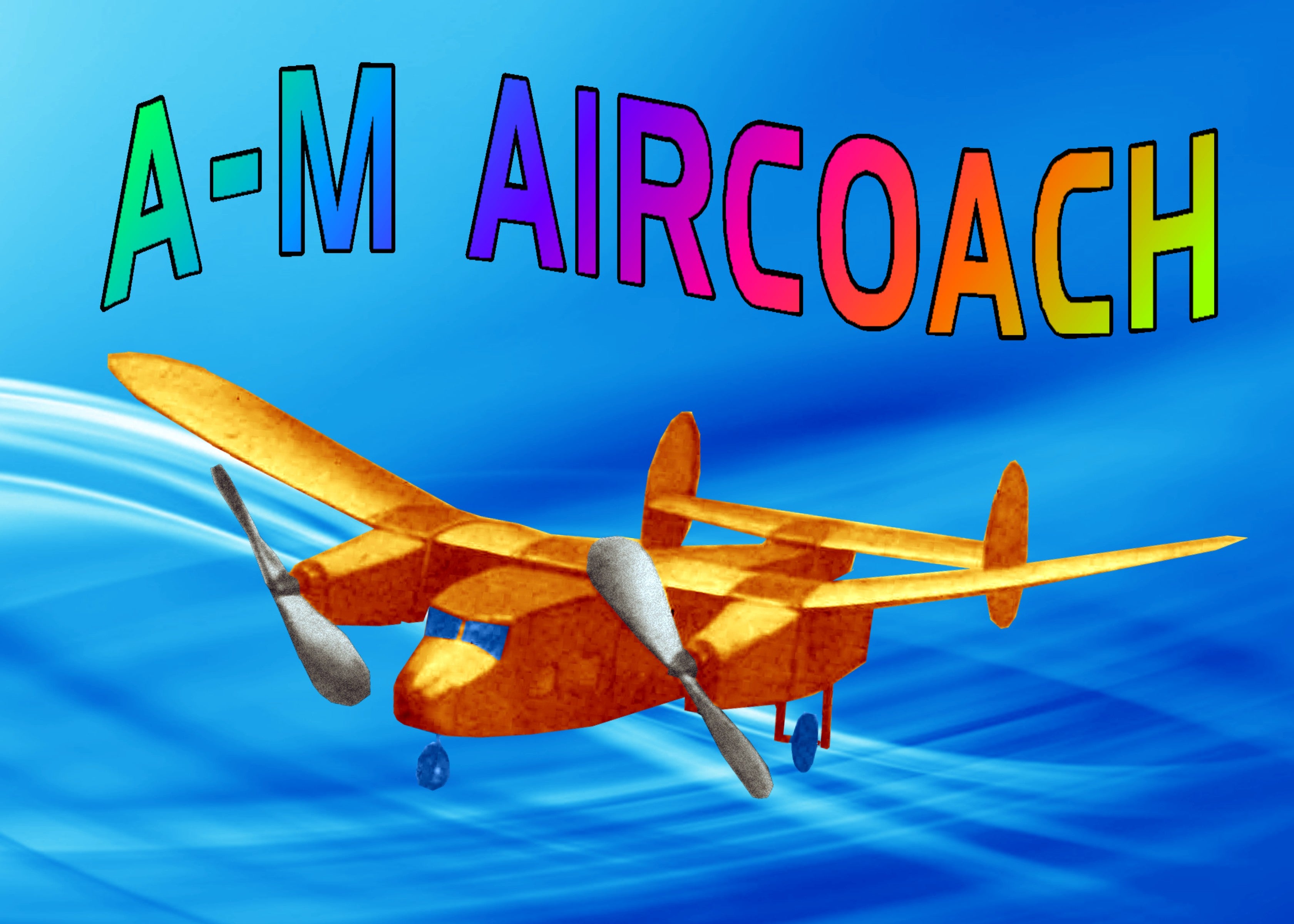 full size printed plan and building notes a-m alrcoach w/s 18"  power rubber