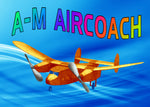 full size printed plan and building notes a-m alrcoach w/s 18"  power rubber