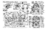 full size printed plans scale 1:12 control line north american's t-6 texan
