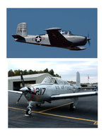 full size printed plans scale !:8 control line "mentor" t-34a plus cockpit details.