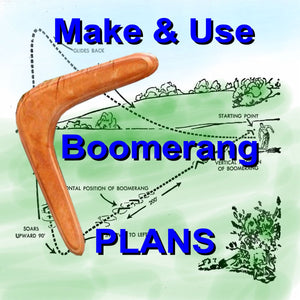 full size printed pattern how to make and throw boomerang
