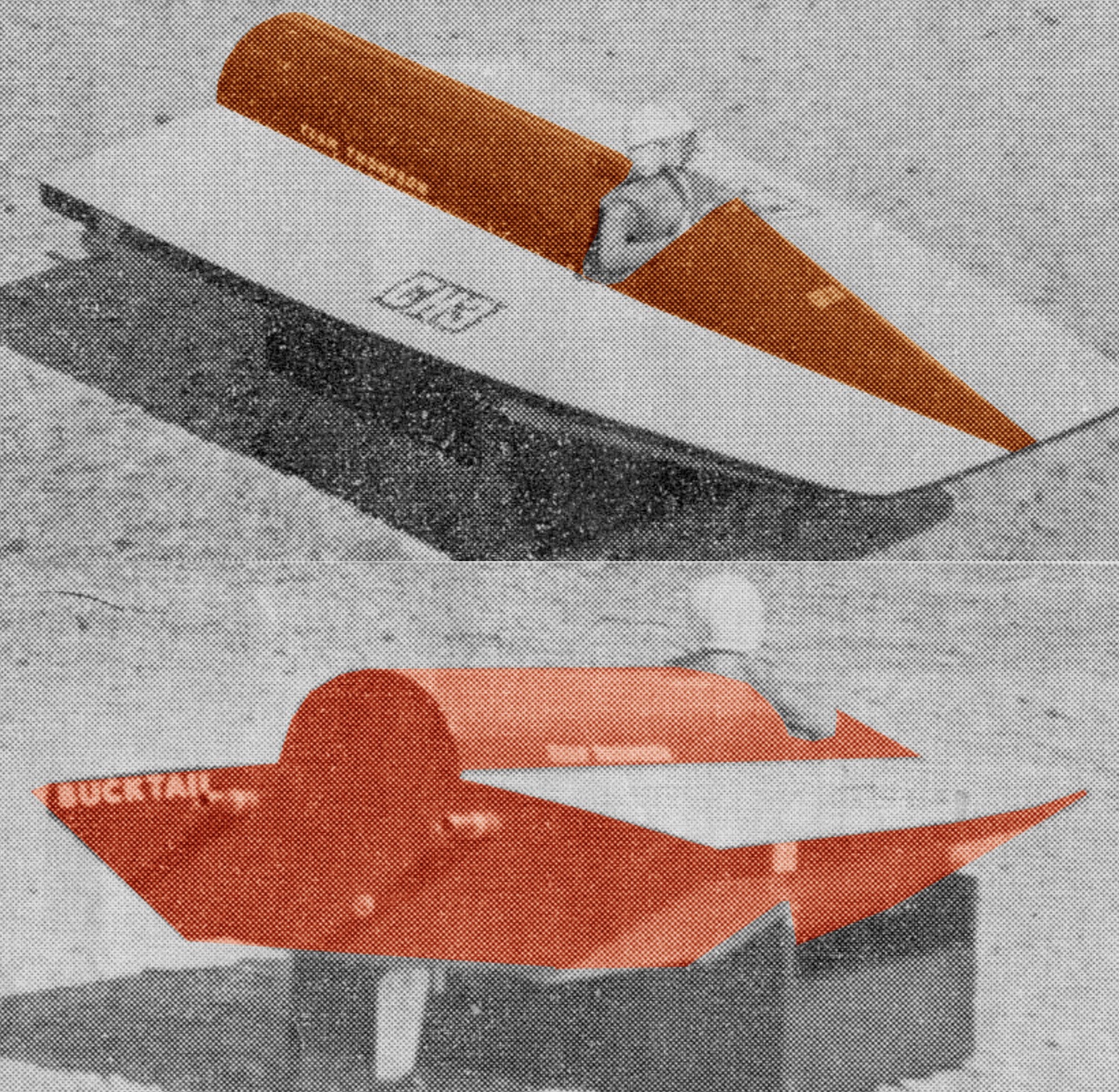 full size printed plan molinari racers semi-catamaran bucktail suitable for radio control