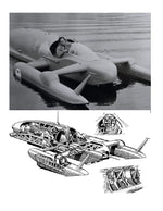 build semi-scale 1:24 bluebird k7 water speed boat full size printed plan & article