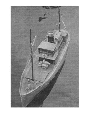 full size printed plans scale 1:24  spanish fishing vessel pareja suitable for radio control