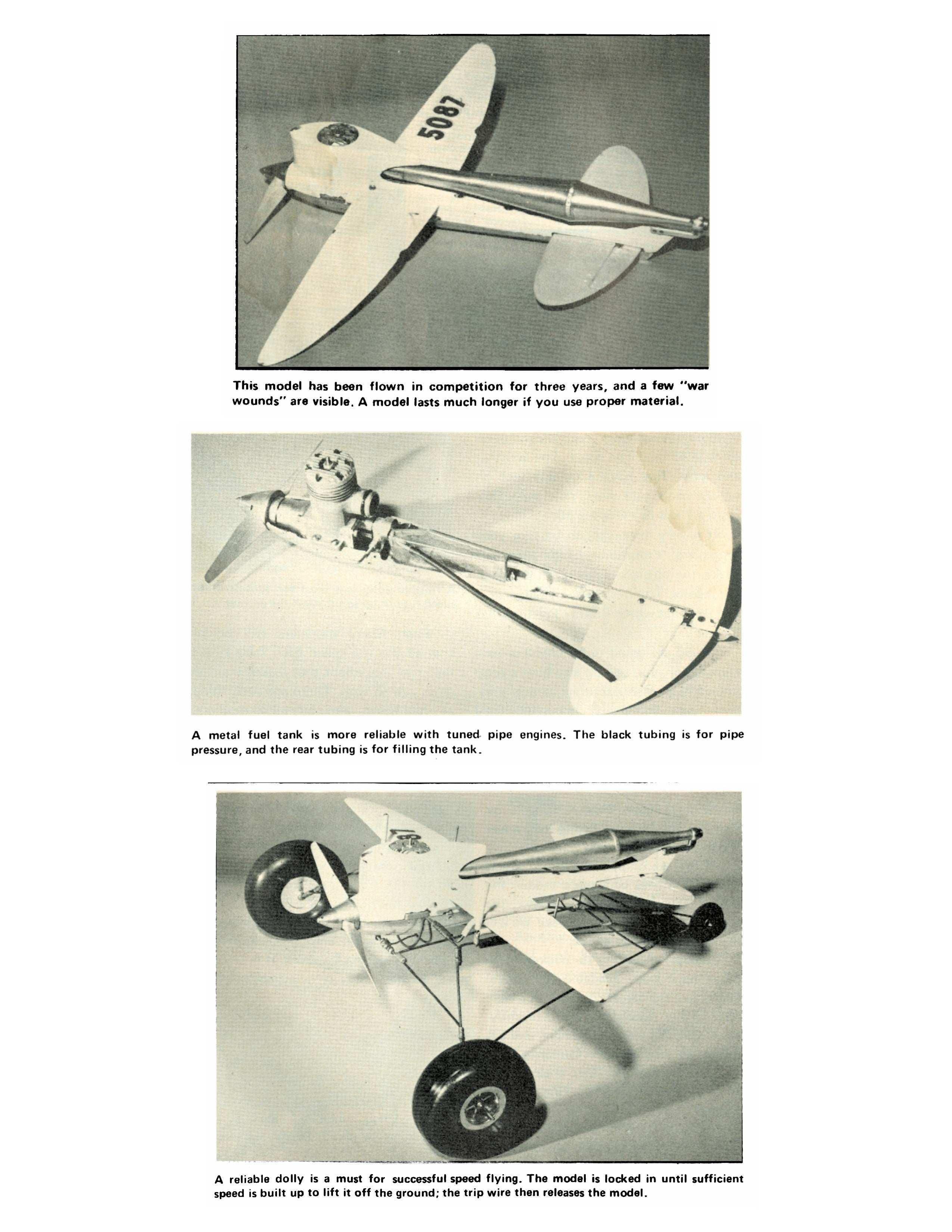 full size printed plan   control line speed piped bee class b how to break 200 mph