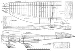 full size printed plans and article w/s 52" .35 engine shiek classic stunt