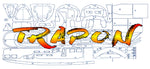 full size printed plan to build a  italian-designed cabin cruiser scale 5/8"=1ft 35" for radio control