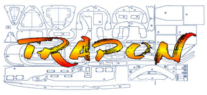 full size printed plan to build a  italian-designed cabin cruiser scale 5/8"=1ft 35" for radio control