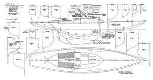 full size printed plan and article 1:10 scale 35" dragon class yacht 35" bluebottle