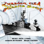 full size printed plans  scale 1:48  russian osa missile boat l 30" fire's missile for radio control