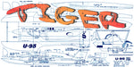 build a scale 1 1/2"=1' for radio control  l 44" tiger hydroplane full size printed plan