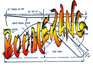 full size printed pattern how to make and throw boomerang