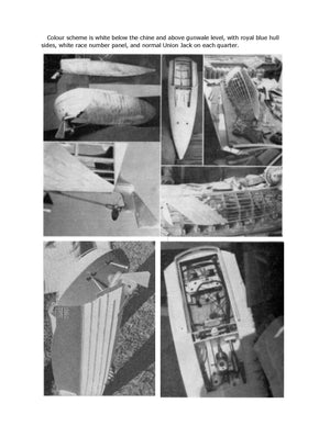 full size printed plan scale 1:12 offshore power boat racer "surfury " suitable for radio control