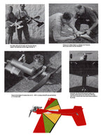 full size printed plans  control line stunt wingspan 38”  engine .15  ambush 15 by allen w. brickhaus