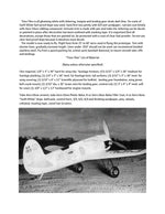 full size printed plans scale 1:16  control line capt. frank hawks "time flies"